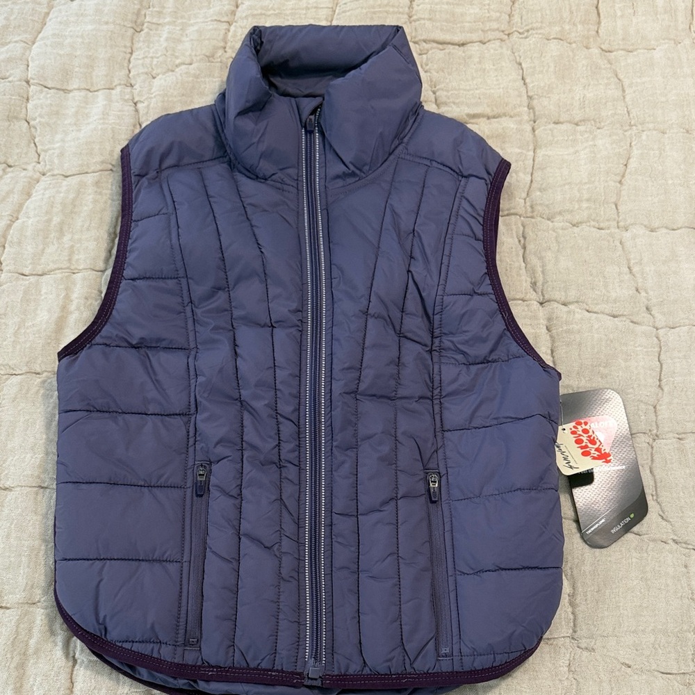 NEW Free People Women's Quilted purple puffer Vest size XS